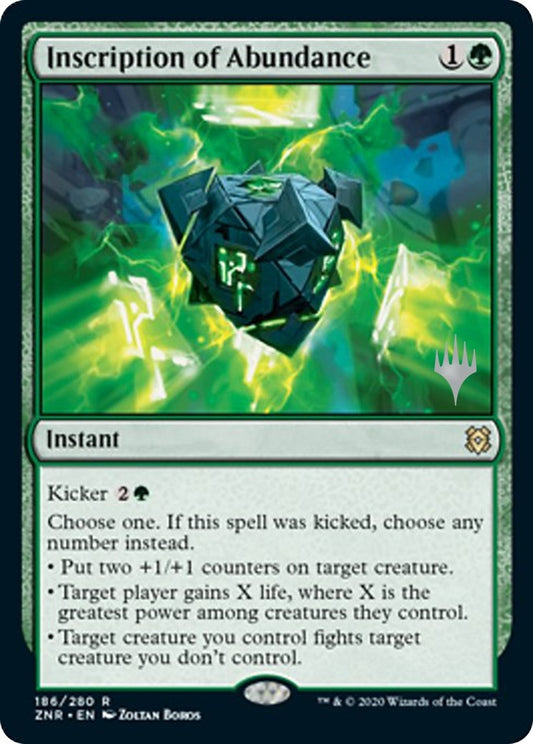 Image for Inscription of Abundance (186) (Promo Pack: Zendikar Rising) - Magic: The Gathering