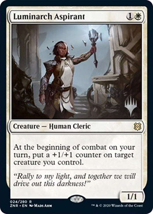 Image for Luminarch Aspirant (24) (Promo Pack: Zendikar Rising) - Magic: The Gathering
