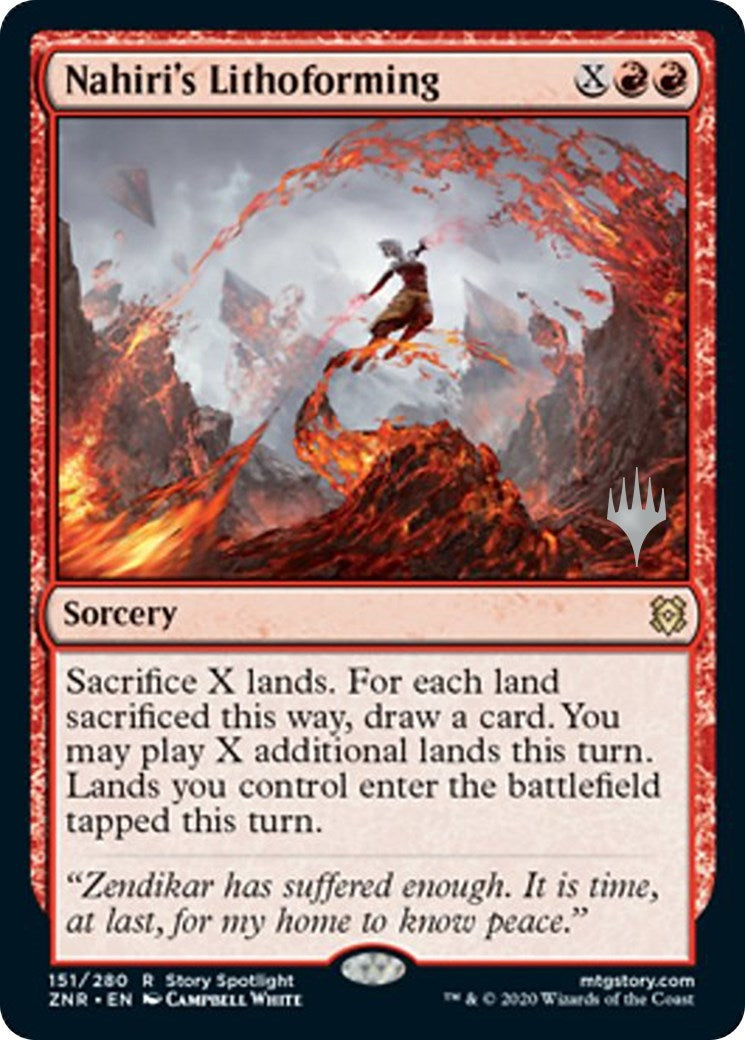 Image for Nahiri's Lithoforming (151) (Promo Pack: Zendikar Rising) - Magic: The Gathering