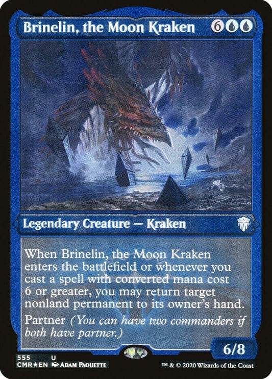 Image for Brinelin, the Moon Kraken (Foil Etched) (555) (Commander Legends) - Magic: The Gathering