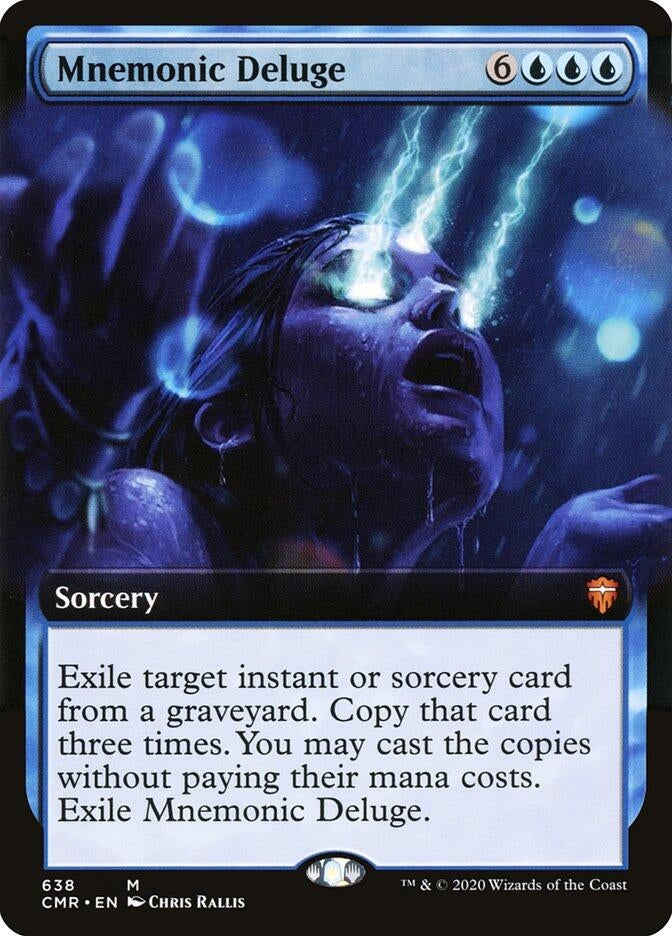 Image for Mnemonic Deluge (Extended Art) (638) (Commander Legends) - Magic: The Gathering