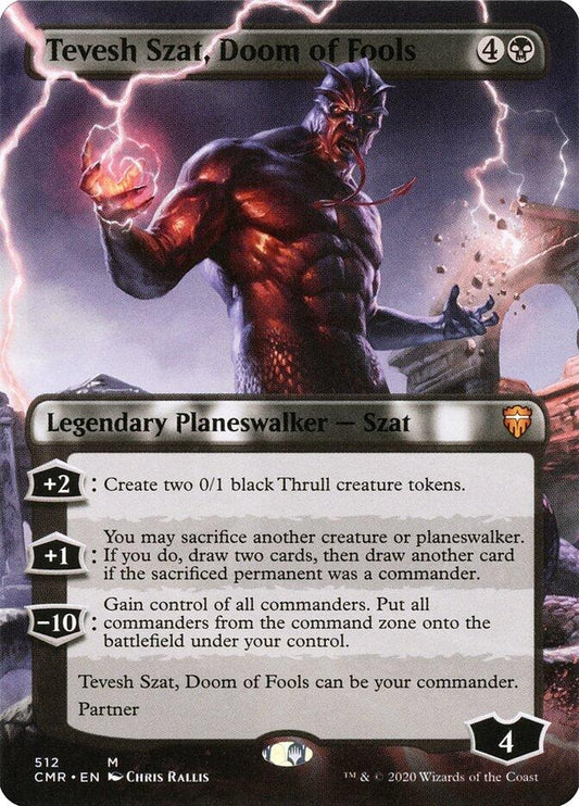 Image for Tevesh Szat, Doom of Fools (Borderless) (512) (Commander Legends) - Magic: The Gathering