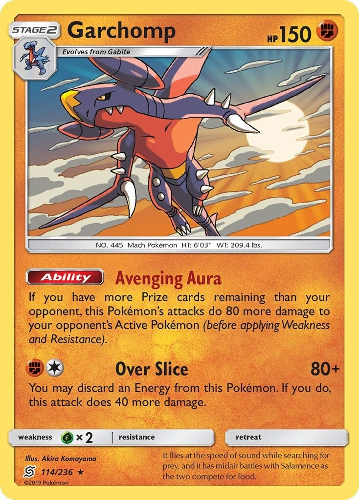 Image for Garchomp - 114/236 (SM Unified Minds) (114/236) (Deck Exclusives) - Pokemon