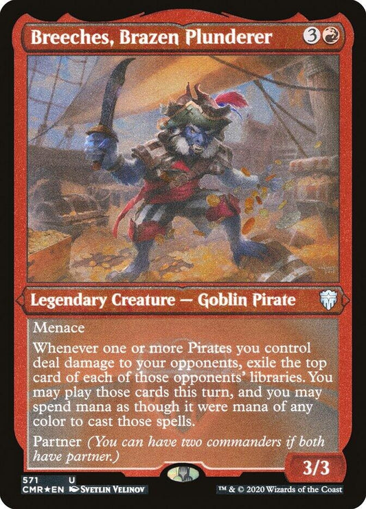 Image for Breeches, Brazen Plunderer (Foil Etched) (571) (Commander Legends) - Magic: The Gathering