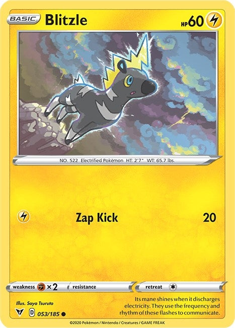 Image for Blitzle (053/185) (SWSH04: Vivid Voltage) - Pokemon