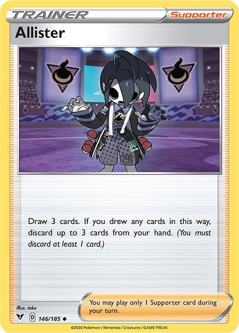 Image for Allister (146/185) (SWSH04: Vivid Voltage) - Pokemon