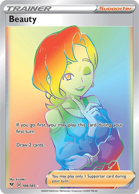 Image for Beauty (Secret) (194/185) (SWSH04: Vivid Voltage) - Pokemon