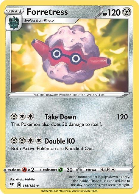Image for Forretress (114/185) (SWSH04: Vivid Voltage) - Pokemon