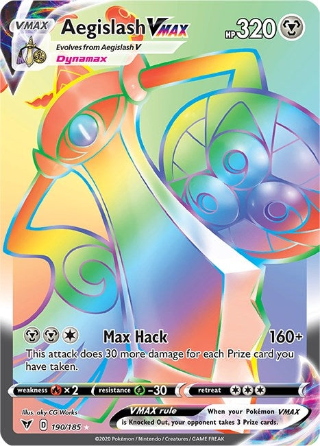Image for Aegislash VMAX (Secret) (190/185) (SWSH04: Vivid Voltage) - Pokemon