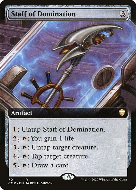 Image for Staff of Domination (Extended Art) (701) (Commander Legends) - Magic: The Gathering