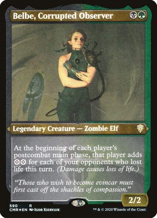 Image for Belbe, Corrupted Observer (Foil Etched) (590) (Commander Legends) - Magic: The Gathering