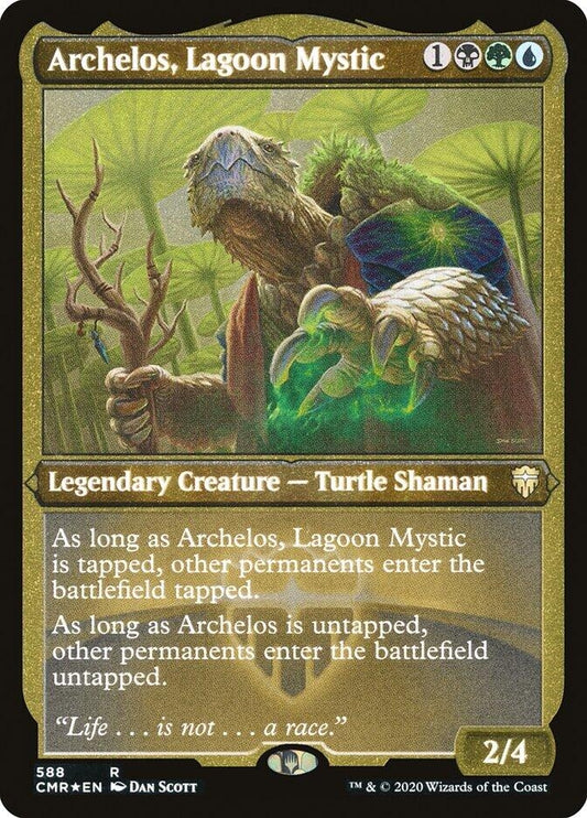 Image for Archelos, Lagoon Mystic (Foil Etched) (588) (Commander Legends) - Magic: The Gathering