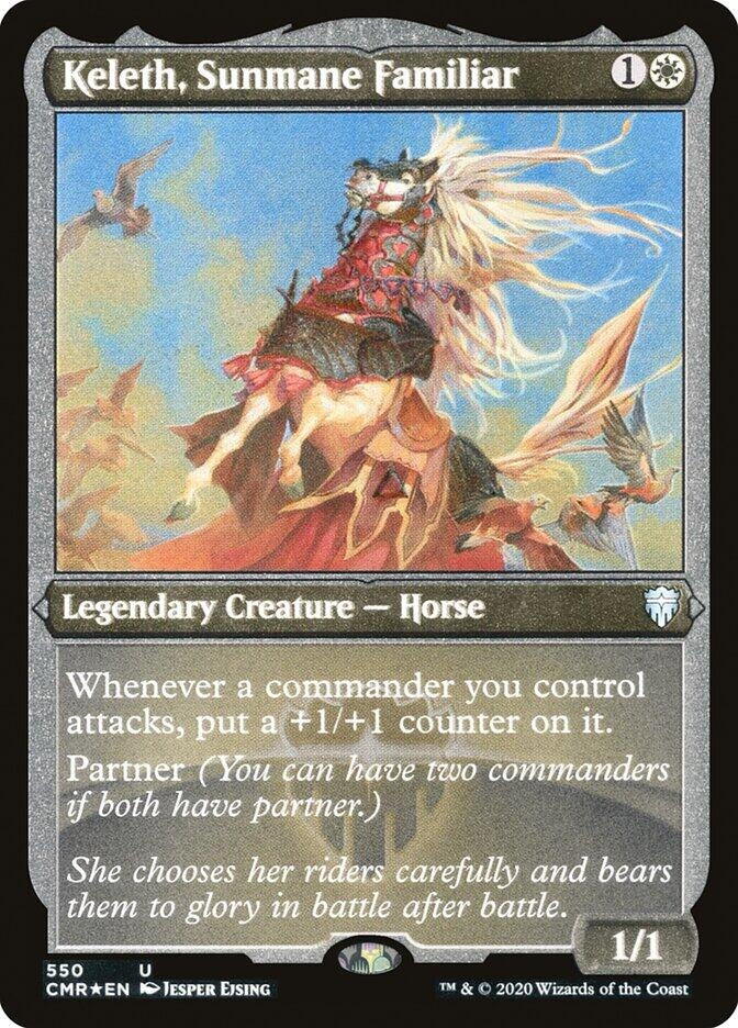 Image for Keleth, Sunmane Familiar (Foil Etched) (550) (Commander Legends) - Magic: The Gathering