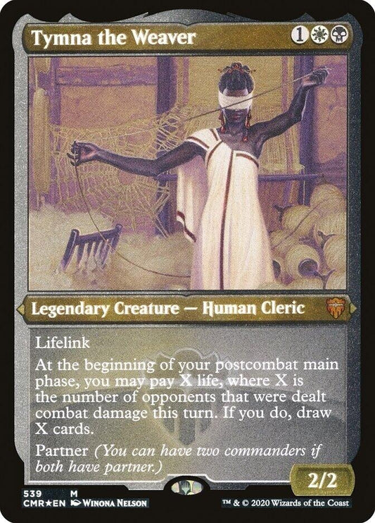 Image for Tymna the Weaver (Foil Etched) (539) (Commander Legends) - Magic: The Gathering