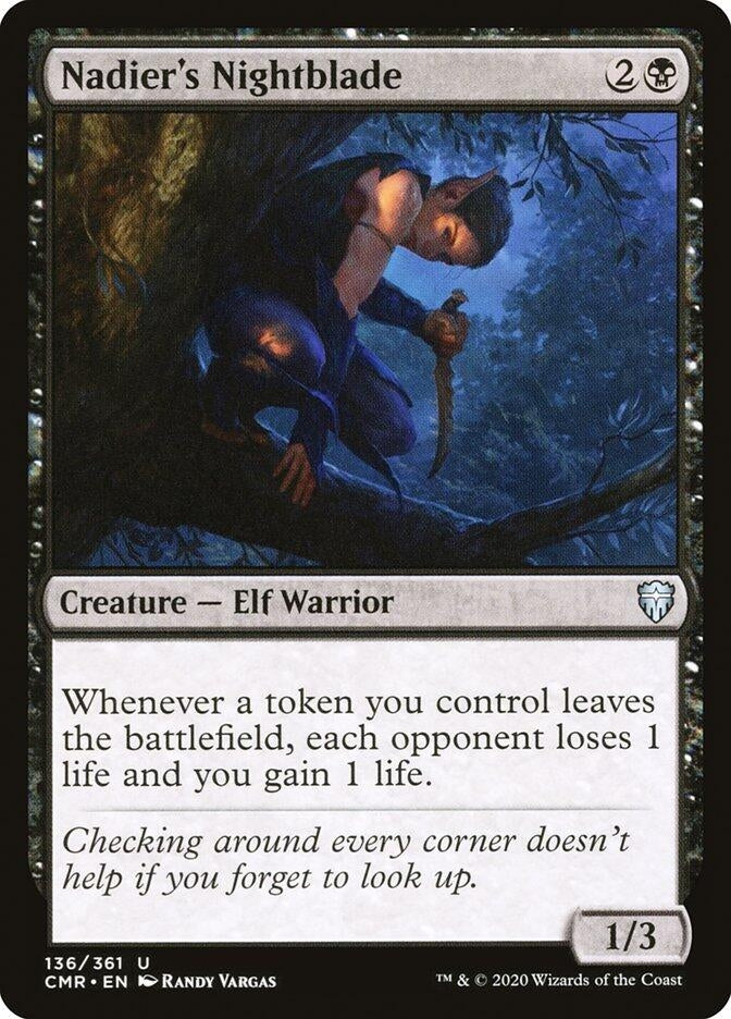 Image for Nadier's Nightblade (136) (Commander Legends) - Magic: The Gathering