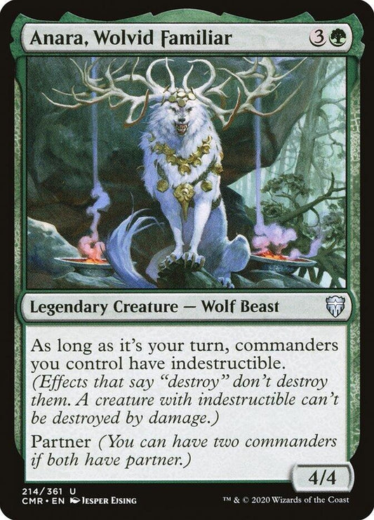 Image for Anara, Wolvid Familiar (214) (Commander Legends) - Magic: The Gathering