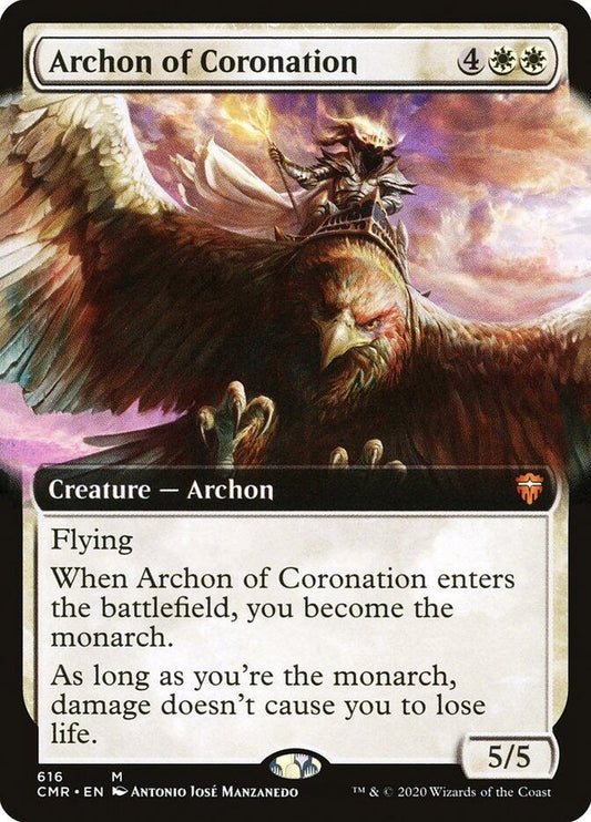 Image for Archon of Coronation (Extended Art) (616) (Commander Legends) - Magic: The Gathering
