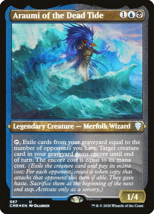 Image for Araumi of the Dead Tide (Foil Etched) (587) (Commander Legends) - Magic: The Gathering