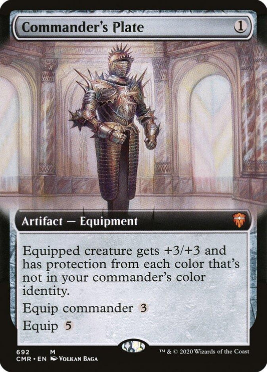 Image for Commander's Plate (Extended Art) (692) (Commander Legends) - Magic: The Gathering