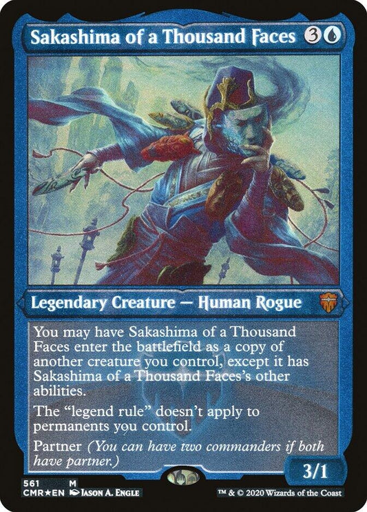 Image for Sakashima of a Thousand Faces (Foil Etched) (561) (Commander Legends) - Magic: The Gathering