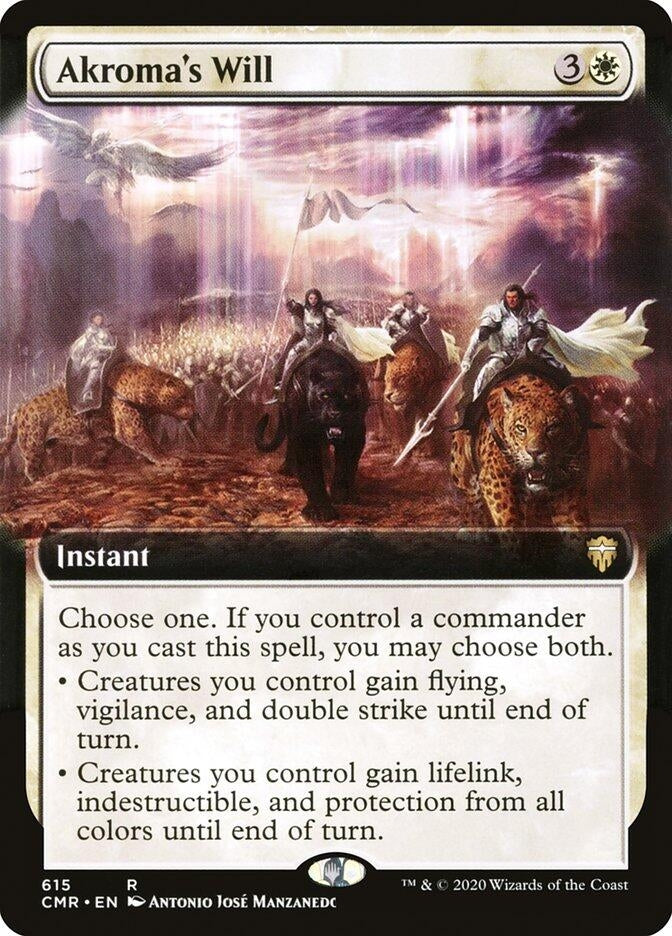 Image for Akroma's Will (Extended Art) (615) (Commander Legends) - Magic: The Gathering