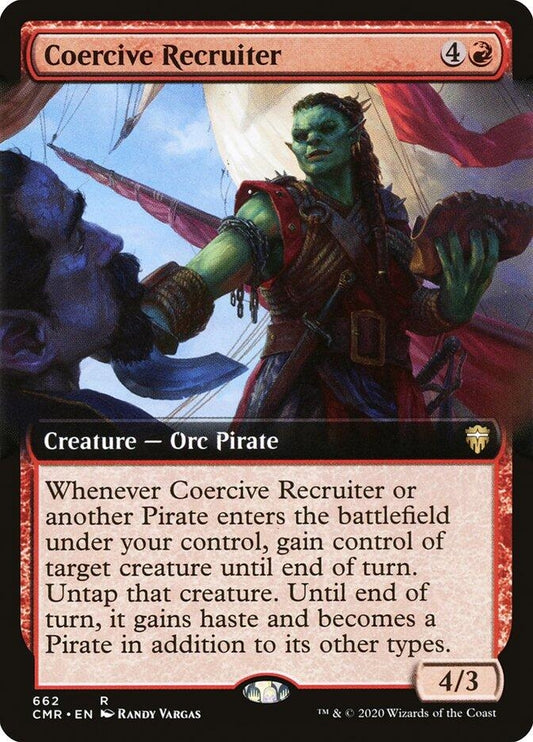 Image for Coercive Recruiter (Extended Art) (662) (Commander Legends) - Magic: The Gathering