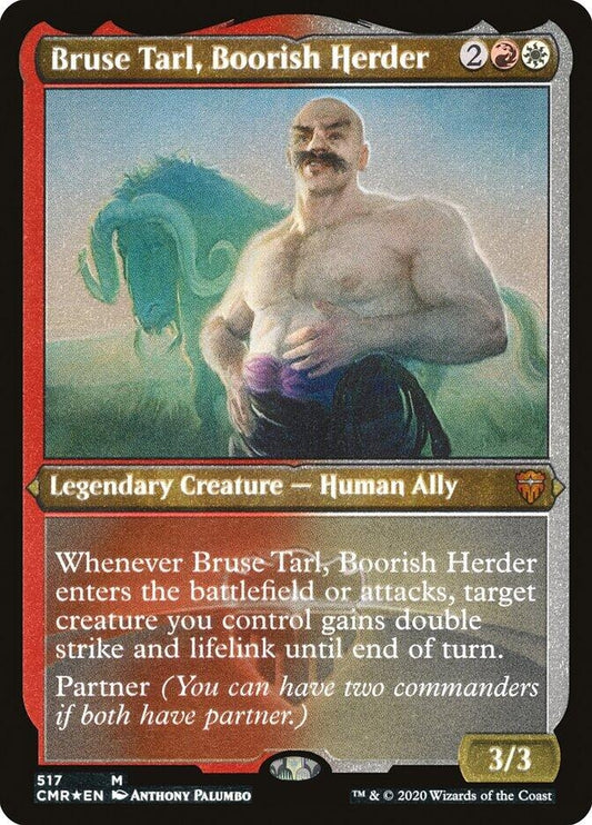 Image for Bruse Tarl, Boorish Herder (Foil Etched) (517) (Commander Legends) - Magic: The Gathering