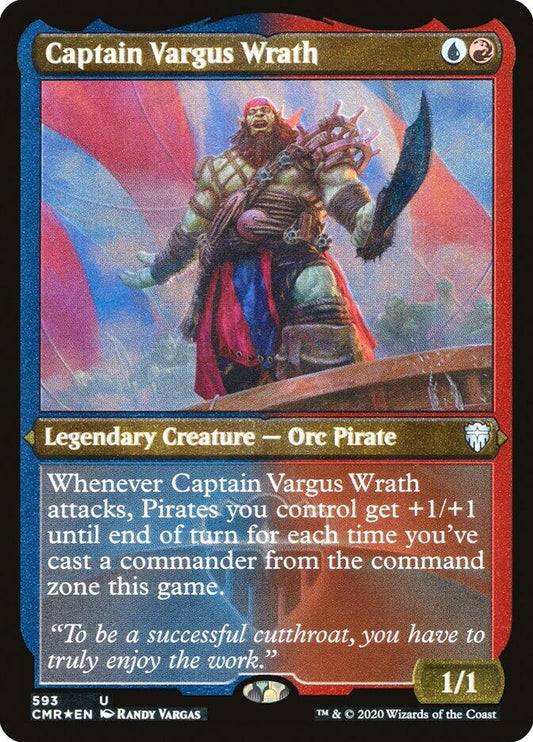 Image for Captain Vargus Wrath (Foil Etched) (593) (Commander Legends) - Magic: The Gathering