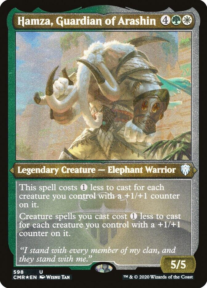 Image for Hamza, Guardian of Arashin (Foil Etched) (598) (Commander Legends) - Magic: The Gathering