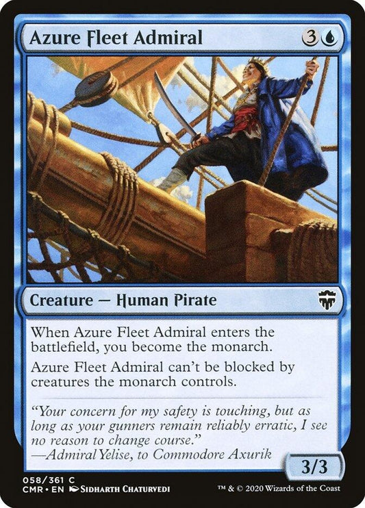 Image for Azure Fleet Admiral (58) (Commander Legends) - Magic: The Gathering