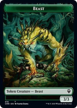 Image for Beast (018) // Beast (019) Double-Sided Token (18 // 19) (Commander Legends) - Magic: The Gathering