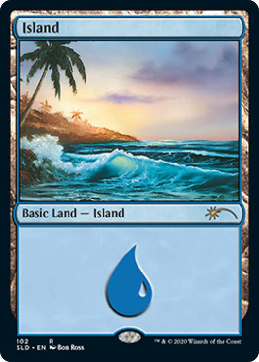 Image for Island (102) (Bob Ross) (102) (Secret Lair Drop Series) - Magic: The Gathering