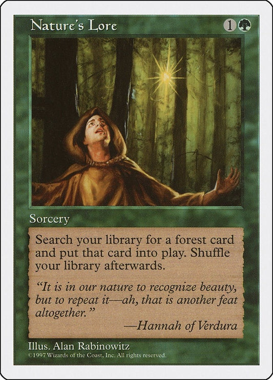 Image for Nature's Lore (Fifth Edition) - Magic: The Gathering