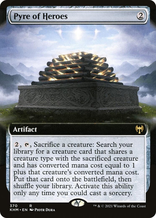 Image for Pyre of Heroes (Extended Art) (370) (Kaldheim) - Magic: The Gathering