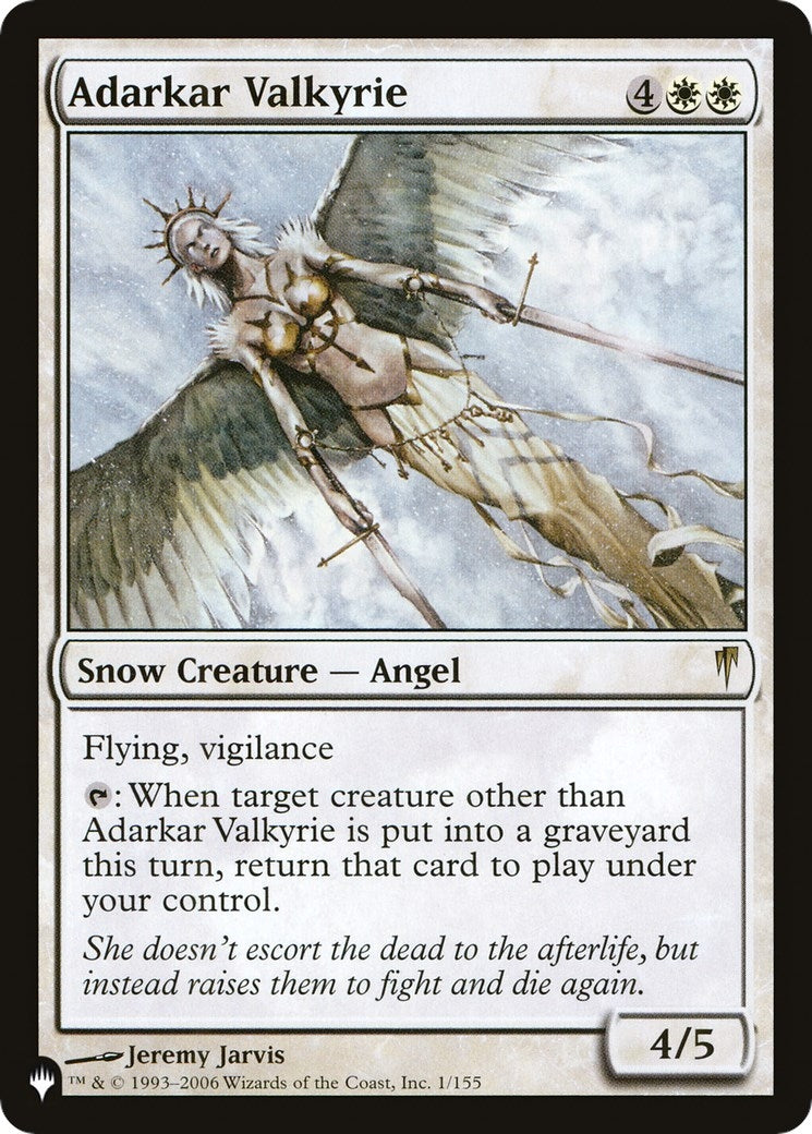 Image for Adarkar Valkyrie (1/155) (The List Reprints) - Magic: The Gathering