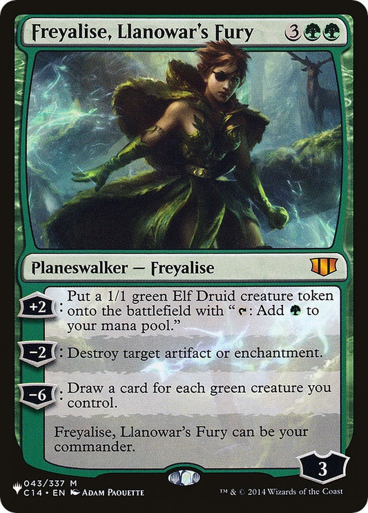 Image for Freyalise, Llanowar's Fury (043/337) (The List Reprints) - Magic: The Gathering