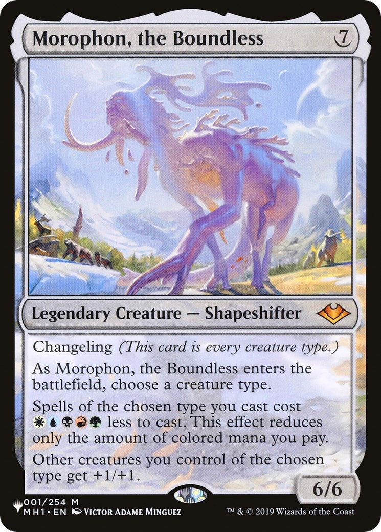 Image for Morophon, the Boundless (001/254) (The List Reprints) - Magic: The Gathering