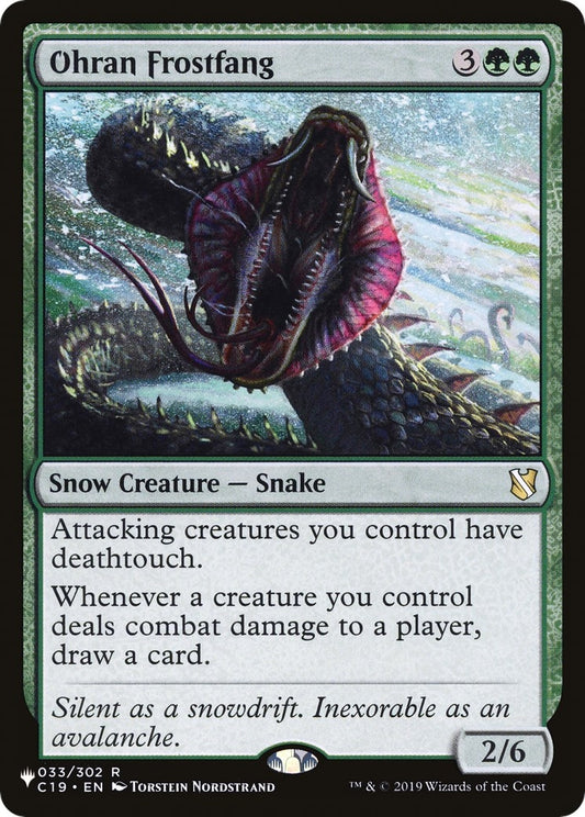 Image for Ohran Frostfang (033/302) (The List Reprints) - Magic: The Gathering