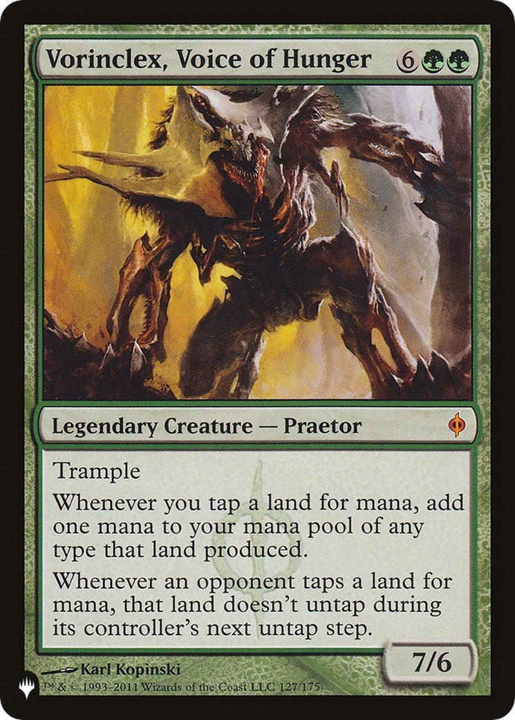 Image for Vorinclex, Voice of Hunger (127/175) (The List Reprints) - Magic: The Gathering