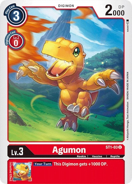 Image for Agumon (ST1-03 U) (Starter Deck 01: Gaia Red) - Digimon Card Game