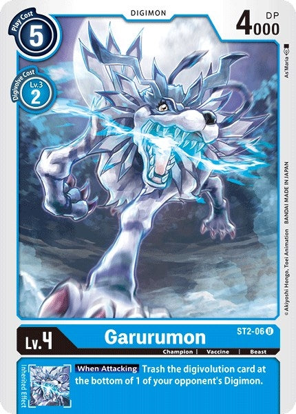 Image for Garurumon (ST2-06 U) (Starter Deck 02: Cocytus Blue) - Digimon Card Game