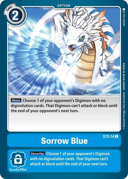 Image for Sorrow Blue (ST2-14 C) (Starter Deck 02: Cocytus Blue) - Digimon Card Game