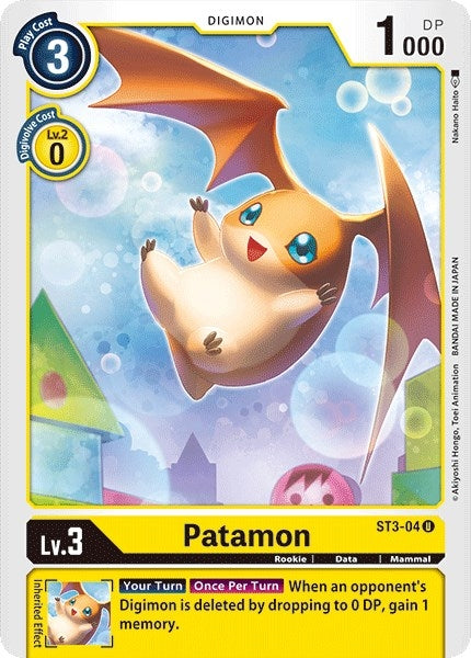 Image for Patamon (ST3-04 U) (Starter Deck 03: Heaven's Yellow) - Digimon Card Game