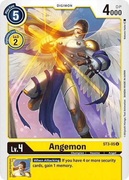 Image for Angemon (ST3-05 U) (Starter Deck 03: Heaven's Yellow) - Digimon Card Game