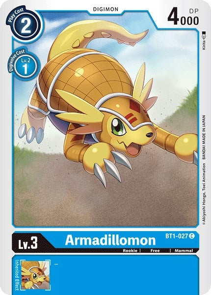 Image for Armadillomon - BT1-027 (BT1-027 C) (Release Special Booster 1.0) - Digimon Card Game