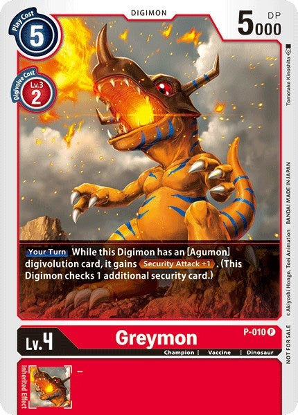 Image for Greymon - P-010 (P-010 P) (Digimon Promotion Cards) - Digimon Card Game