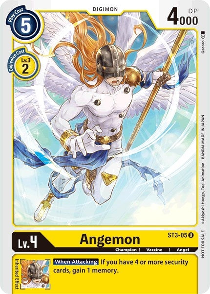 Image for Angemon - ST3-05 (Tamer Party Promo) (ST3-05 U) (Starter Deck 03: Heaven's Yellow) - Digimon Card Game