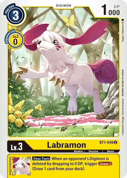 Image for Labramon (BT1-049 U) (Release Special Booster 1.0) - Digimon Card Game