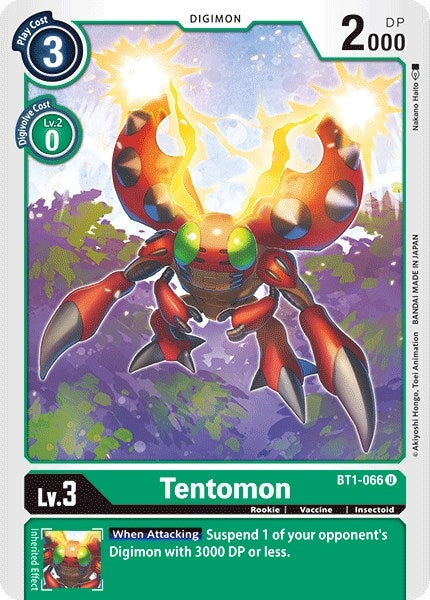 Image for Tentomon (BT1-066 U) (Release Special Booster 1.0) - Digimon Card Game