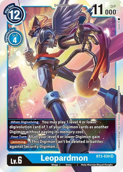 Image for Leopardmon (BT3-030 SR) (Release Special Booster 1.0) - Digimon Card Game